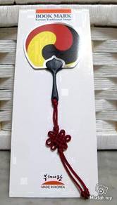 NEW Korean Bookmark -Traditional Fan and Hand Knot