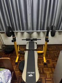 Barbell Weights and Adjustable Bench & Rack