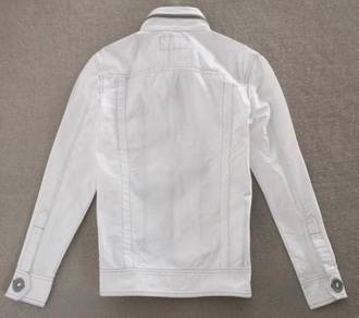 [25.11] WHITE DENiM JEANS COAT PUTIH JACKET MURAH