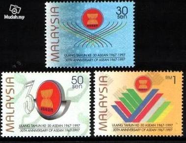 Mint Stamp 30th Anniversary Asean Malaysia 1997
