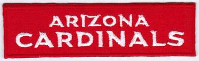 NFL Arizona Cardinals Text Logo Football Patch