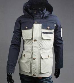 P9307 Red Multi-Pocket Hoodies Coat Hiking Jacket