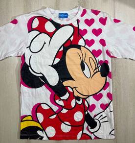 Tokyo Disney Minnie Mouse White Tee #BB Used