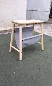 YE23M Kerusi Bangku IKEA VILTO Storage Birch Stool
