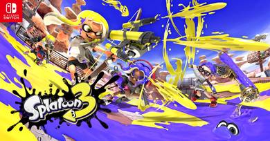 Nintendo Switch Games Splatoon 3 100%OriUse