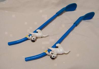 Cute Feeding Spoon cum Drinking Straw (Pair)