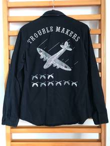 Japan ROAR Trouble Makers studs bling jacket ape