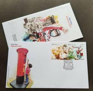 First Day Cover World Post Day Malaysia 2021