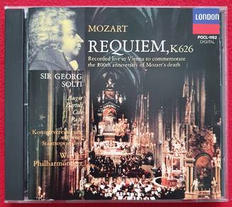 Georg Solti MOZART REQUIEM Japan CD