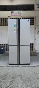 Sharp 4 doors peti sejuk fridge refrigerator 605Li