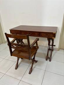 Rosewood Anglo-Indian Mounted Desk and chair