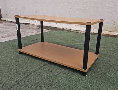YD67Y Meja Tepi Kopi 80cm 2 Tier Side Coffee Table