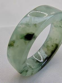 Icy Ice Bluish Green Jadeite Jade / US SIZE 13