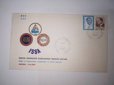 FDC Stamp Turkiye 1987 - Social Security