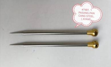 2x Metal Spike Stake Chicken Pancang Ayam 17cm