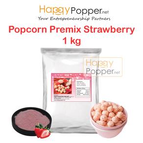 Popcorn Strawberry Flavour Powder Premix mix 1 kg