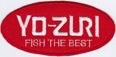 YO-ZURI Fishing RED Badge Iron On Patch