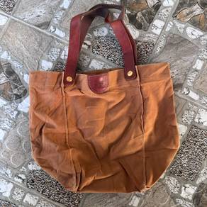 vintage IL Bisonte canvas tote bag