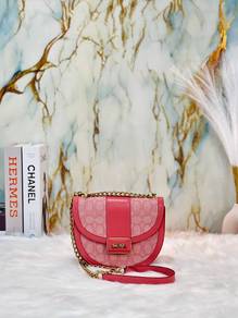Coach Alie Saddle Bag In Signature Jacquard