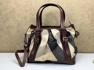 Burberry Lowry Mega Checked Tote Bag