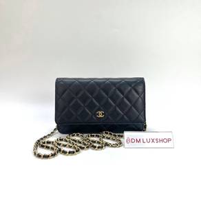 99% New Chanel Black Caviar WOC GHW