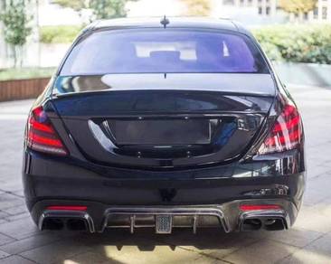 Mercedes W222 Upgrade Rear Diffuser Brabus Style