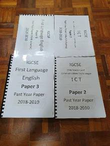 First Language English and ICT Past Papers IGCSE