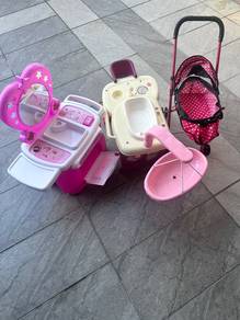 Girls playing toys