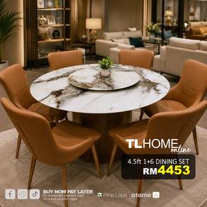 4.5ft Round Dining Set (1+6)