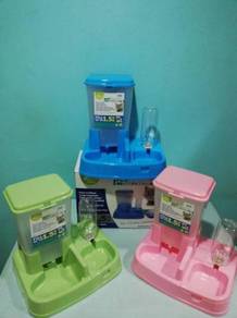 Pet Cat Dog Automatic Food Water Feeder Dispenser