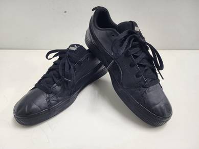 [8UK] Leather Puma Court Point SL v3 Triple Black