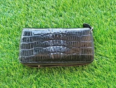 Real Crocskin crocodile leather long wallet buaya