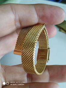 Lady 10mm 12mm 8mm 14mm gold tone mesh watch brace