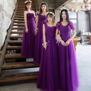 Purple wedding bridesmaid prom dress RBBD0087