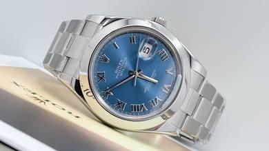 Rolex DateJust 41mm Roman Blue Dial