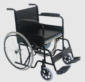 Steel Commode Wheelchair - Brand New
