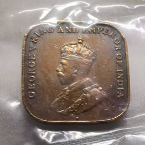 Straits Settlements 1 Cent 1920 Uncirculated Bron