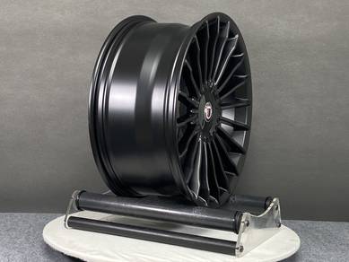 Staggered Alpina Matt Black 19 inch