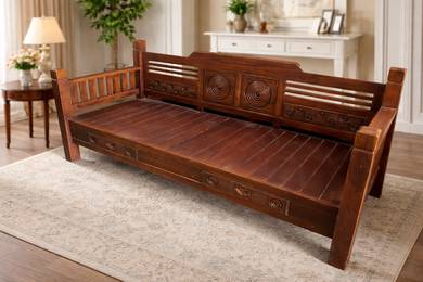 sofa, wooden sofa, day bed, Jati , sofa kayu