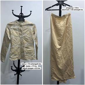 Gold Brocade Baju Kurung