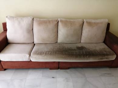 4-Seater Sofa - Brown and Beige