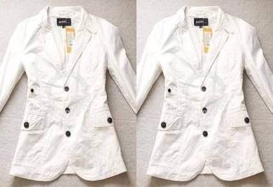 A3727 STYLO WHITE BLAZER COAT CASUAL SUiT JACKET