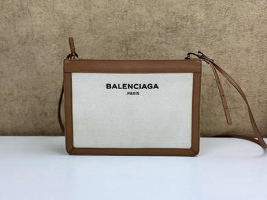 SALES Balenciaga 339937 Navy Pochette Shoulder Bag