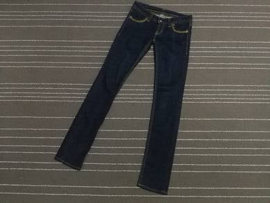 moussy denim LOW rise japan skinny w28