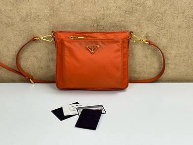 Prada BT0693 Tessuto Messenger Crossbody Bag