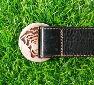 Versace Medusa Sports leather belt with buckle 