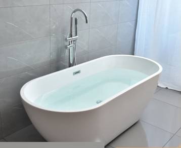 1.2m Bath Tub Oval Acrylic Bathtub Tab Mandi Adult