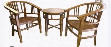 Teak wood coffee table set