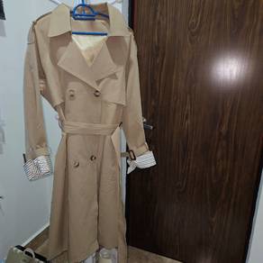 Long Trench Coat, Color: Camel