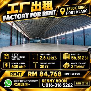 Warehouse / Factory For Rent in Port Klang,SGR